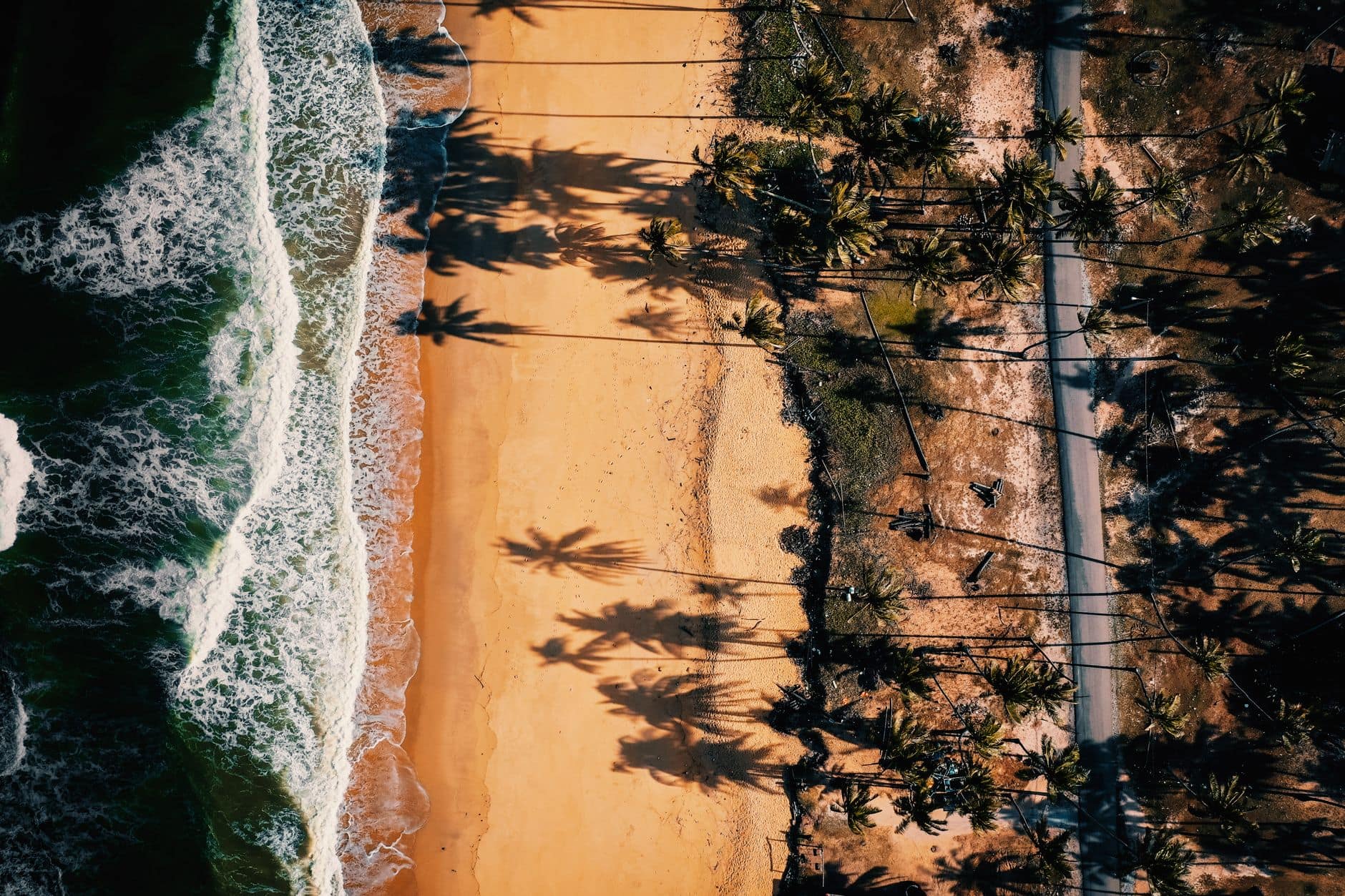 Aerial view of Bali's coastline and beaches on the scenic helicopter ride